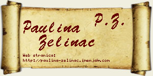 Paulina Zelinac vizit kartica